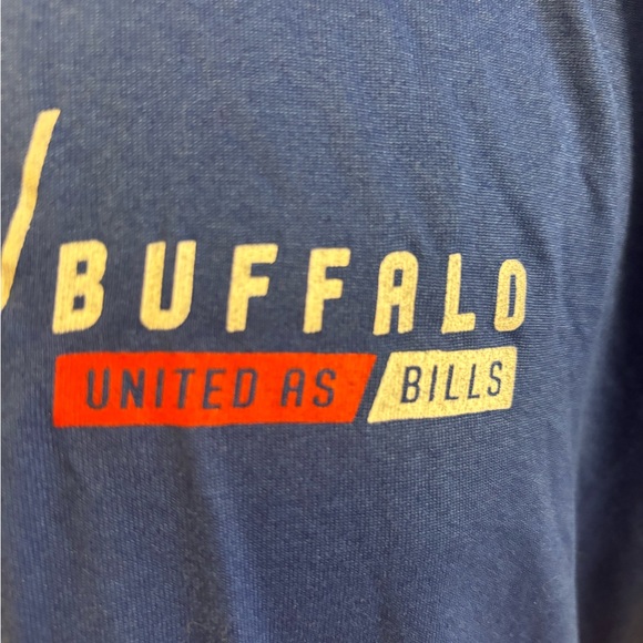 Buffalo Bills Mafia NFL Nike Dri-Fit Men’s Large L Polyester Wick Blue Shirt NWT - Picture 5 of 8